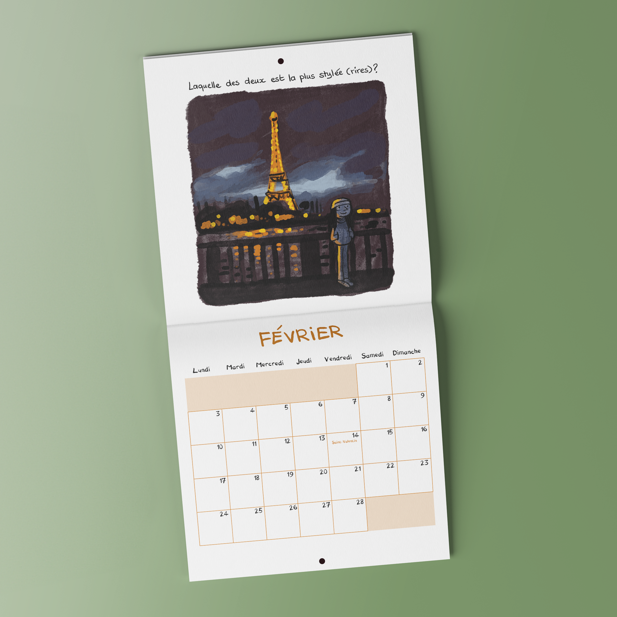 <font color="red">Nouveau !</font> <br> Calendrier 2025 Les Cahiers d'Esther