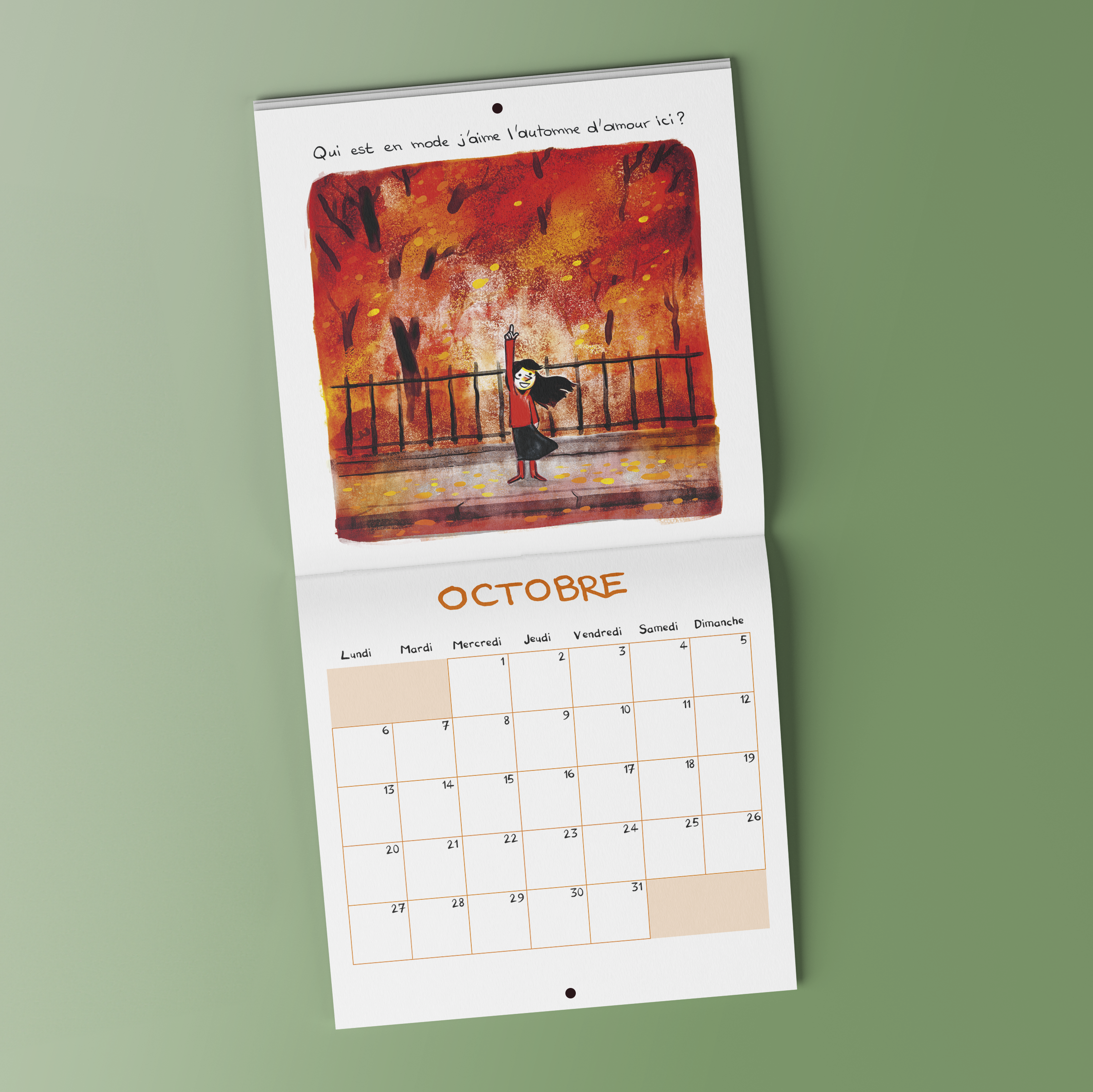 <font color="red">Nouveau !</font> <br> Calendrier 2025 Les Cahiers d'Esther