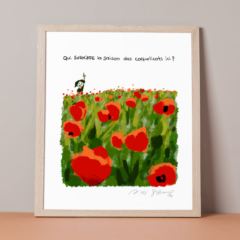 ESTHER'S NOTEBOOKS <br> "The Poppies"<br> <font color="red"> Signed by Riad Sattouf </font>